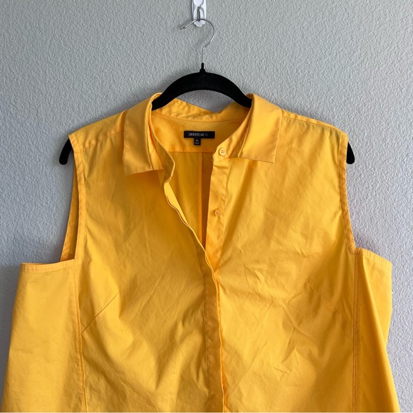 Lafayette 148 Sleeveless Button Down Blouse - Picture 2 of 12